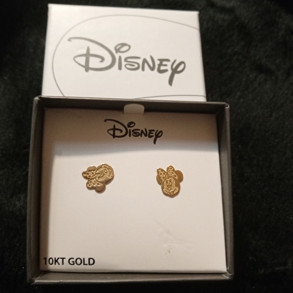 10kt Gold Disney Gold Mickey Mouse Stud Earrings
